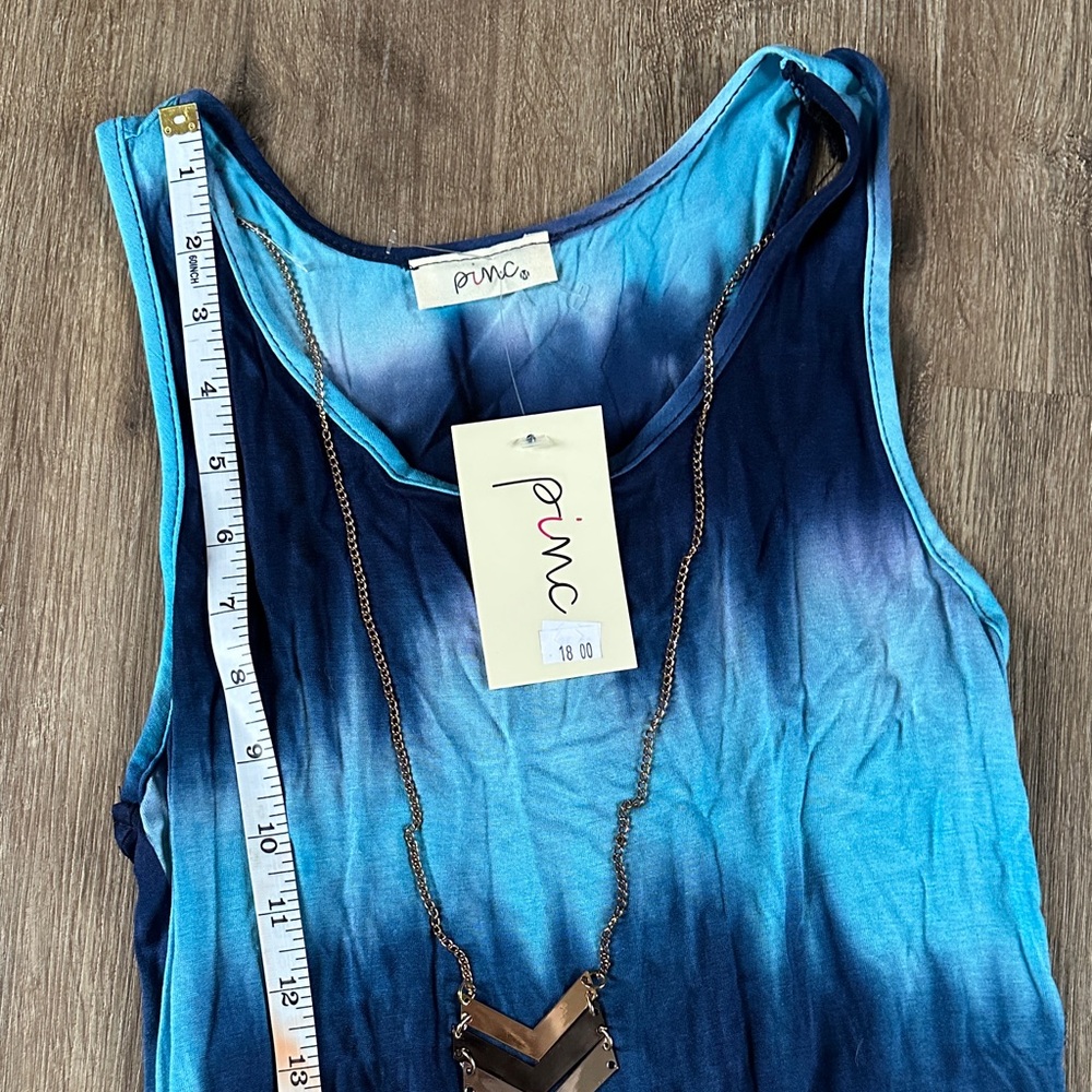 Blue Tie Dye Women's Dress